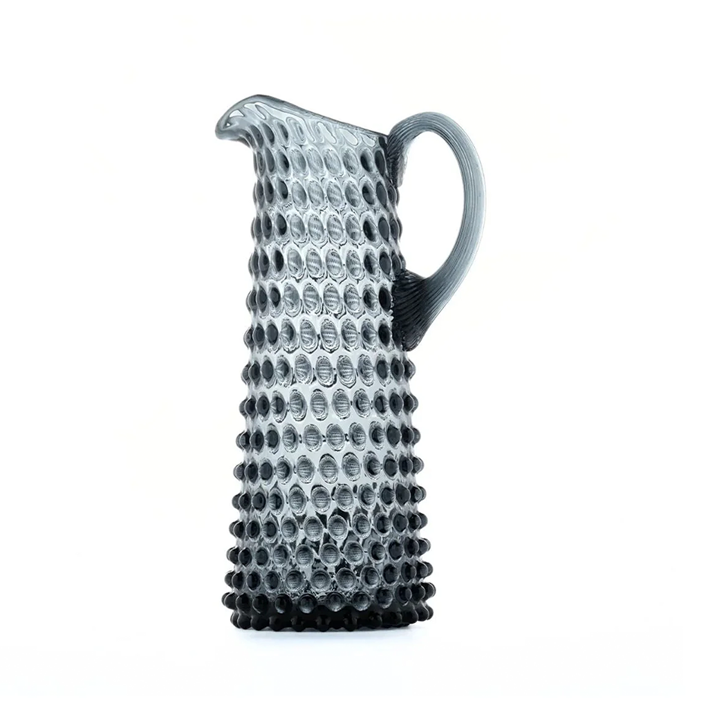 Hobnail Jug - Tall - Charcoal Haze