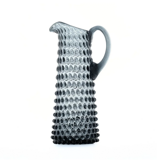 Hobnail Jug - Tall - Charcoal Haze