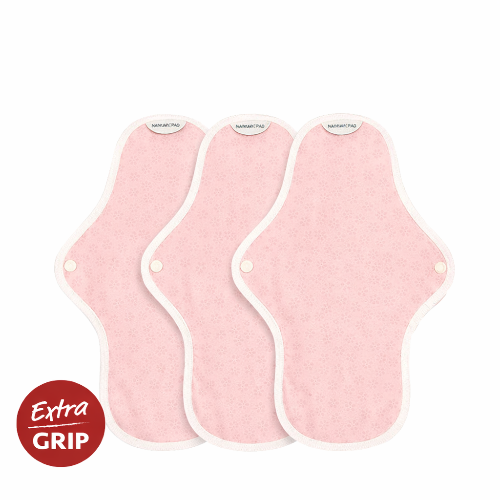 Organic Reusable Cotton Period Pads - 3 Medium Pads