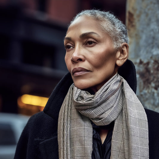 Checkmate Houndstooth Scarf