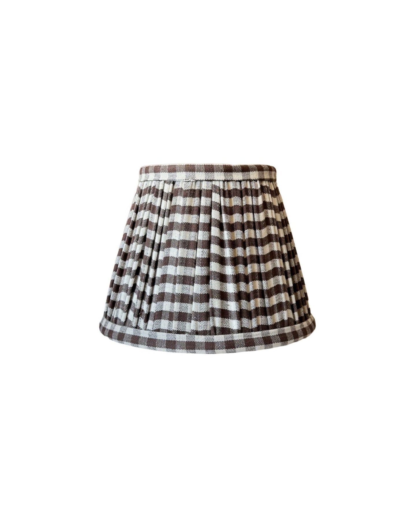 Chocolate Gingham Empire Shade