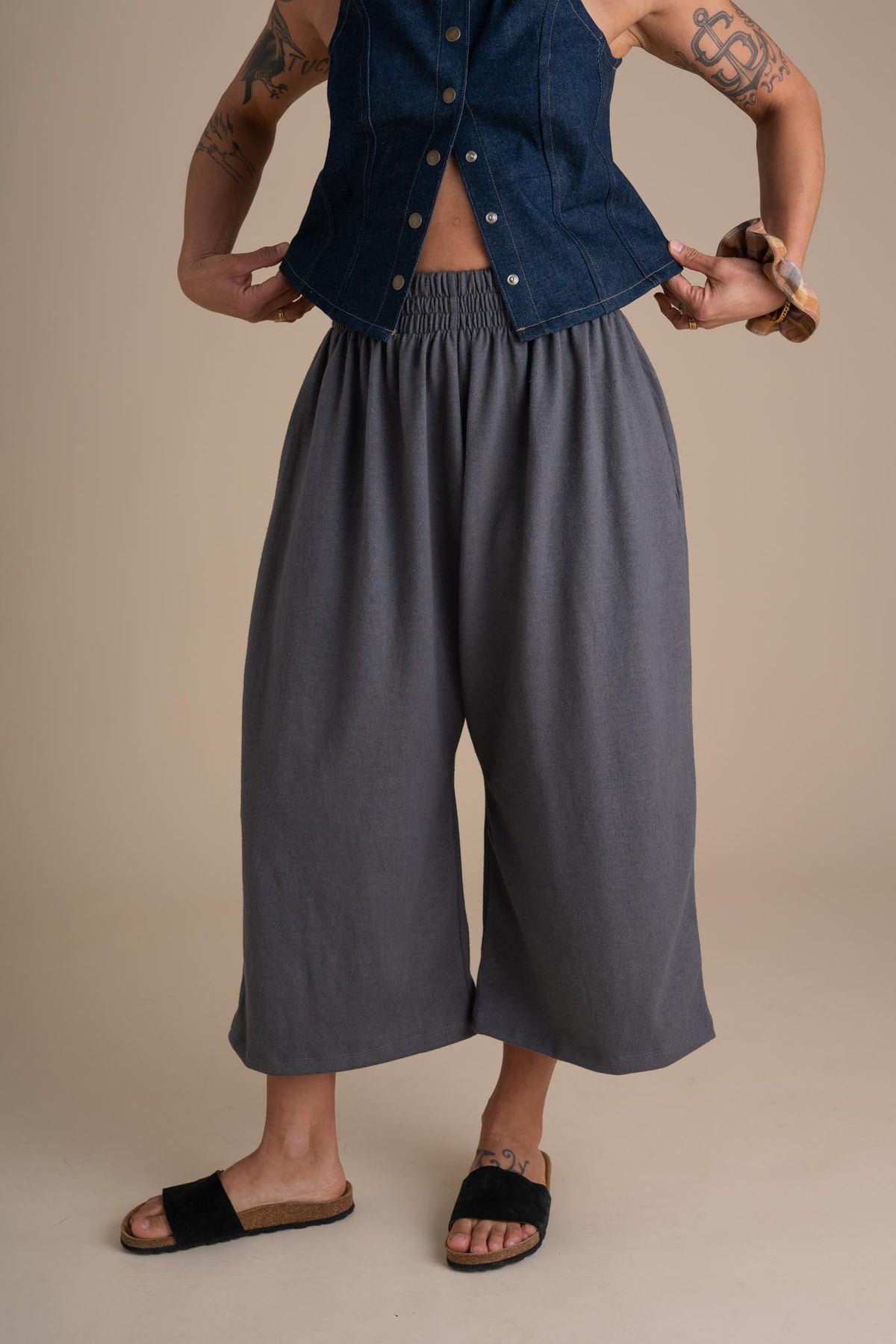 Weekend Pants (Updated) in Concrete