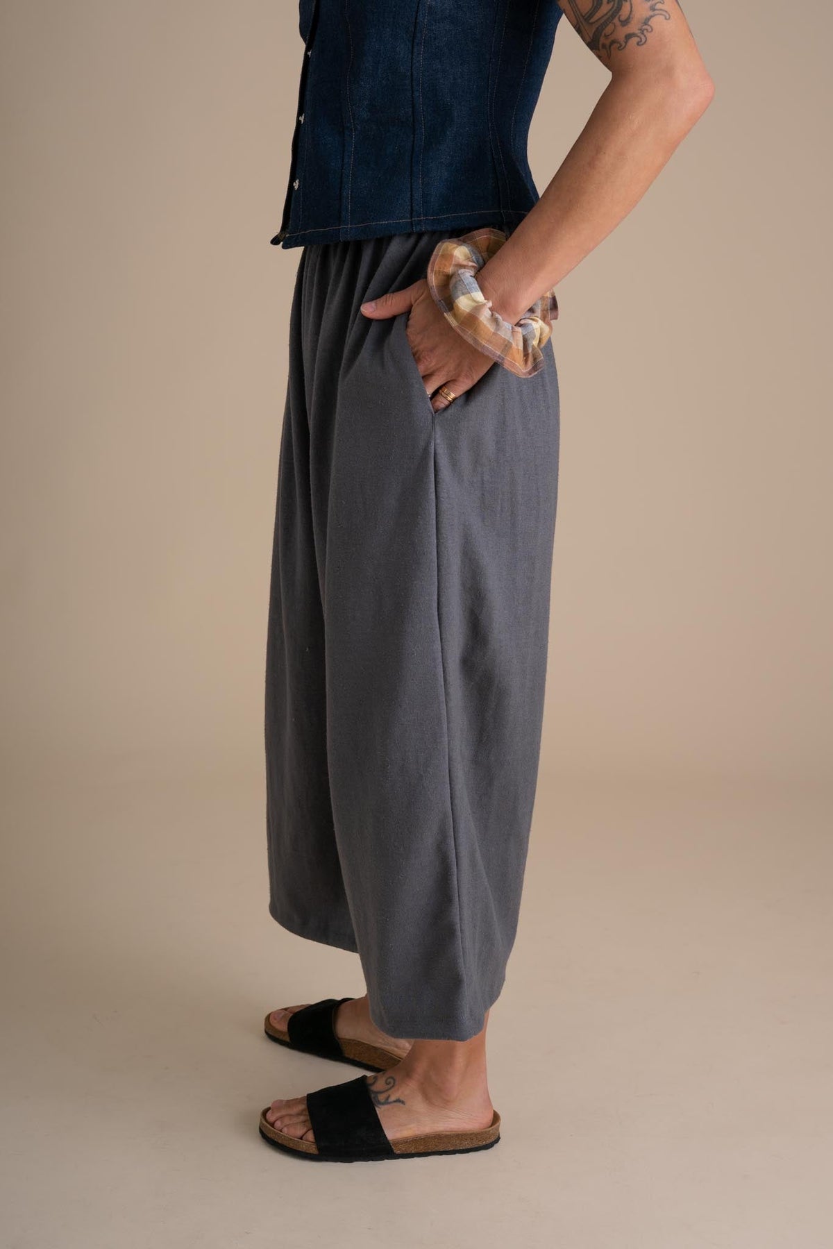 Weekend Pants (Updated) in Concrete