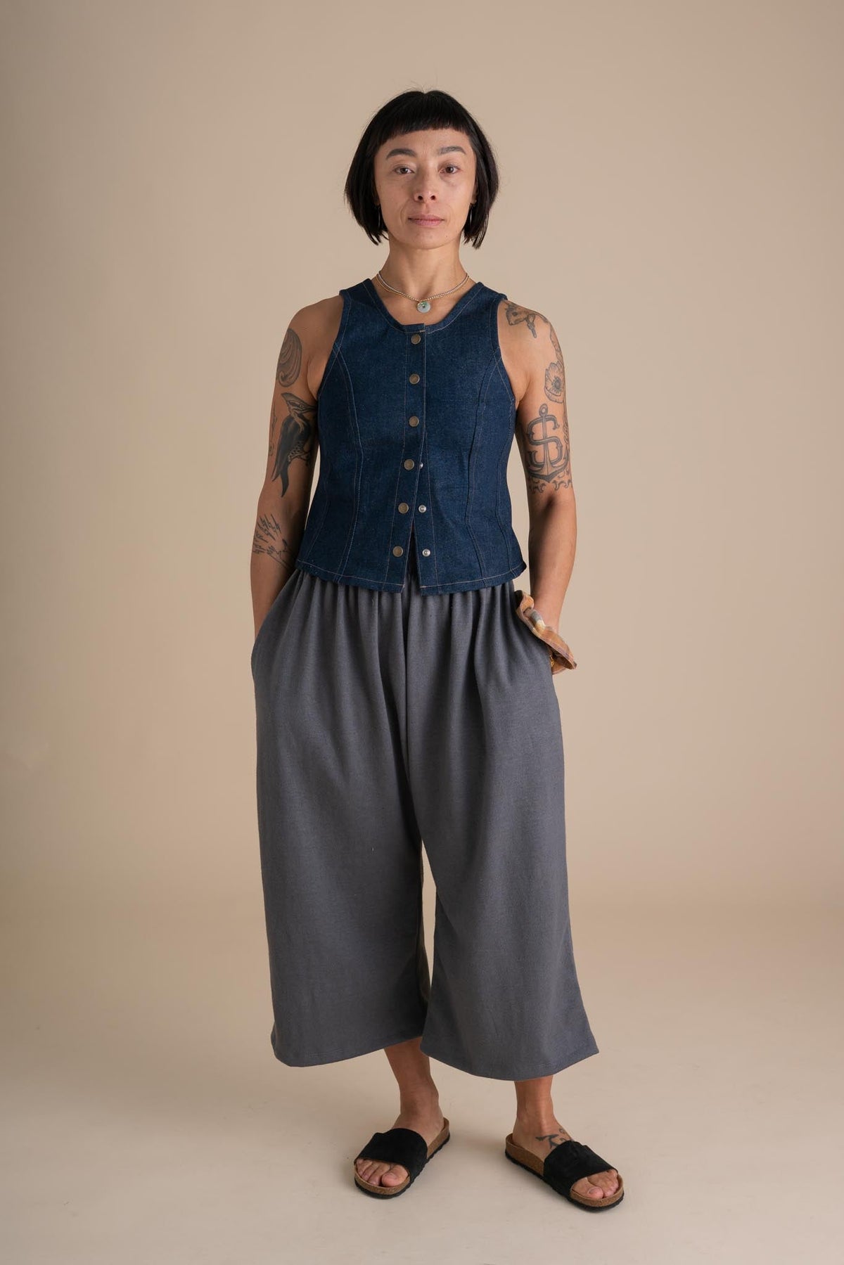 Weekend Pants (Updated) in Concrete