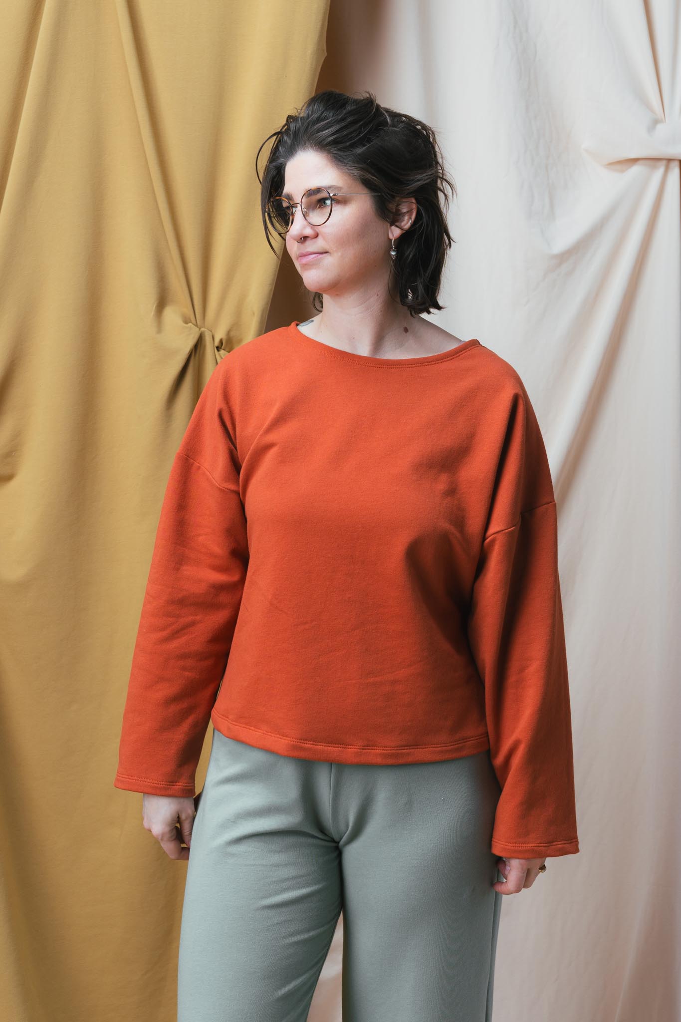 Christine Top in Persimmon