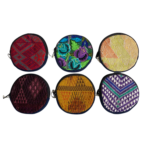 Circle Huipil Coin Purse / Keychain - Guatemala
