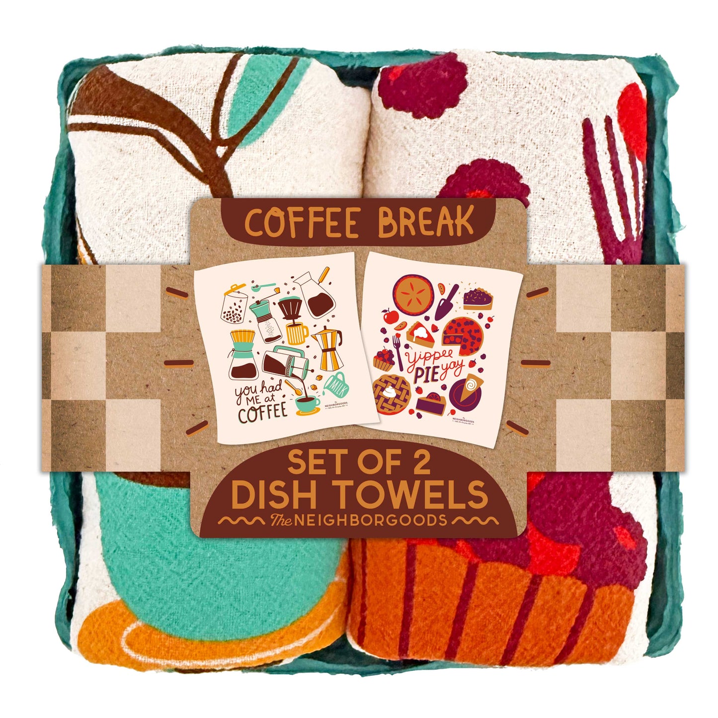 Coffee Break - Dish Towel Set of 2