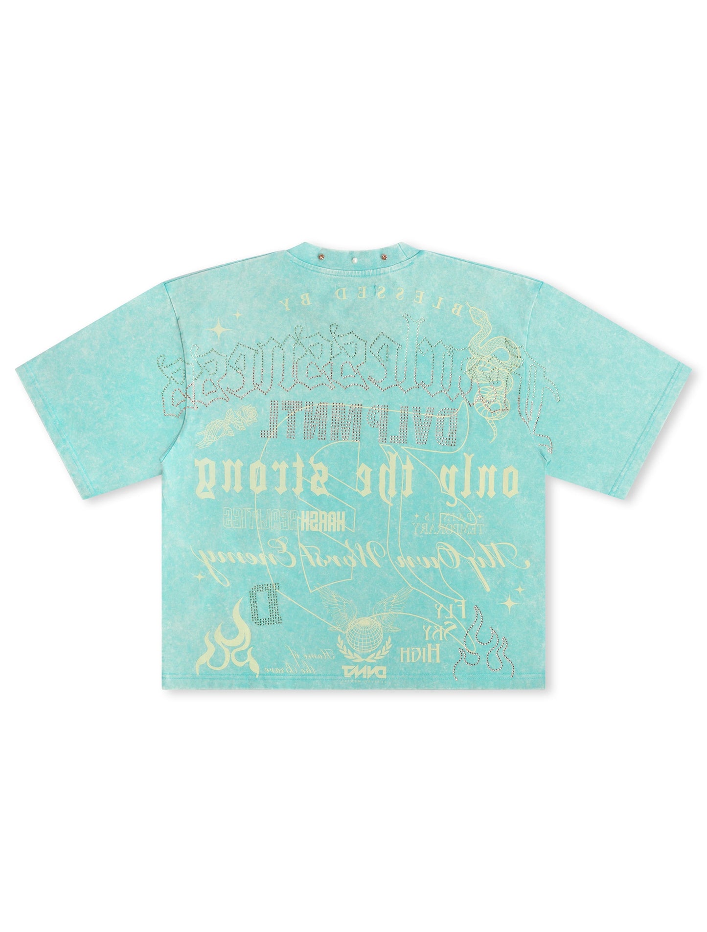 Rebel Denim Fearlesness Cropped Tee - Sage