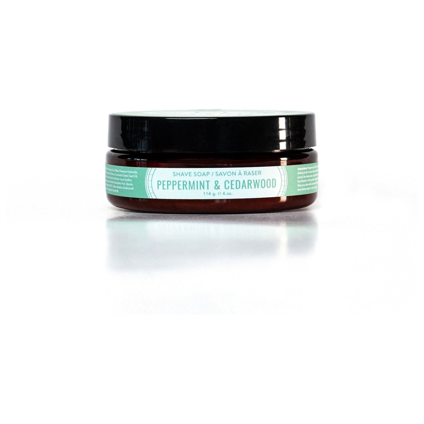 Educated Beards Peppermint & Cedarwood Shave Soap 4 oz