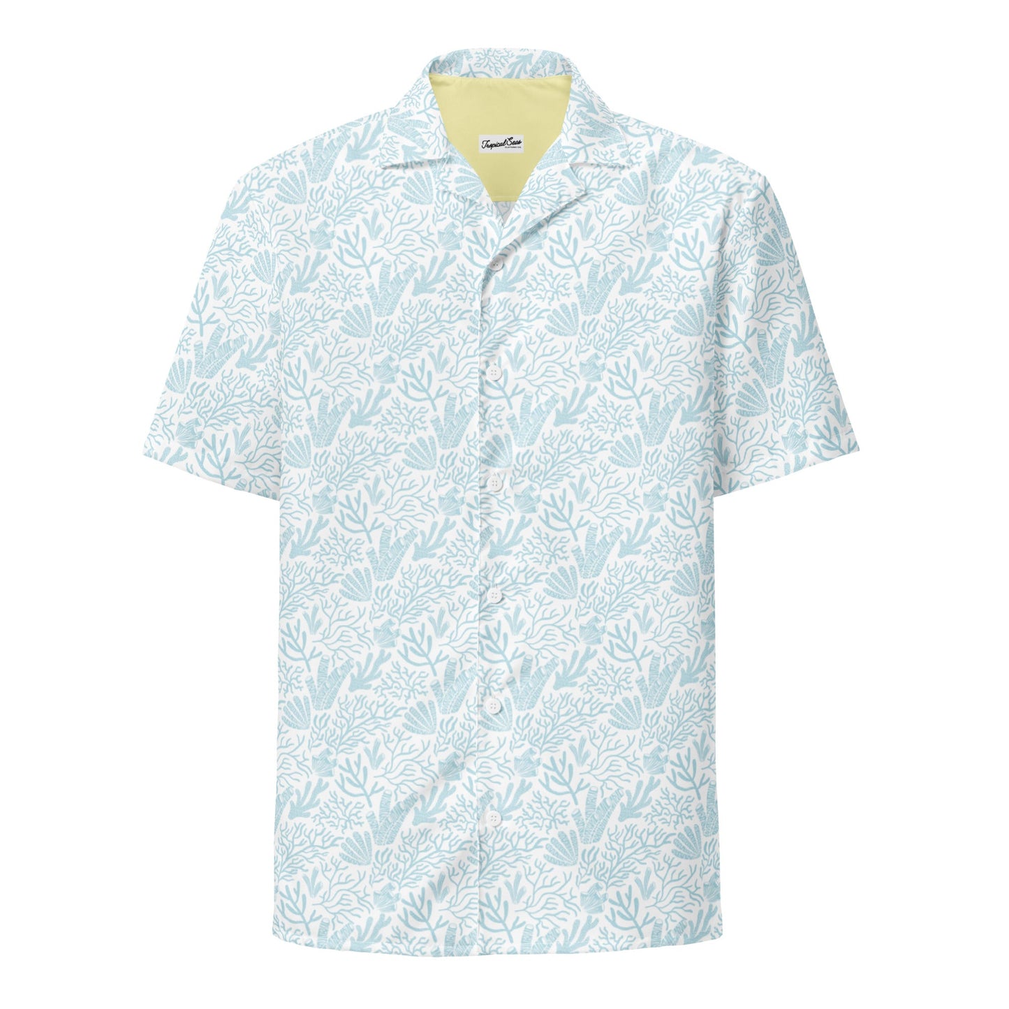 Men’s Coral Reef Resort Button Down Shirt | Sustainable Hawaiian Beachwear