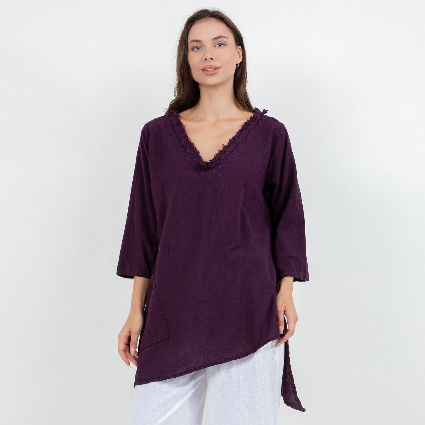 Zoe Top - Looser Fitting Comfort 100% Cotton Gauze