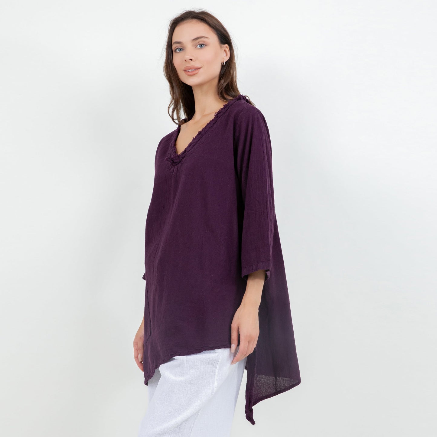 Zoe Top - Looser Fitting Comfort 100% Cotton Gauze
