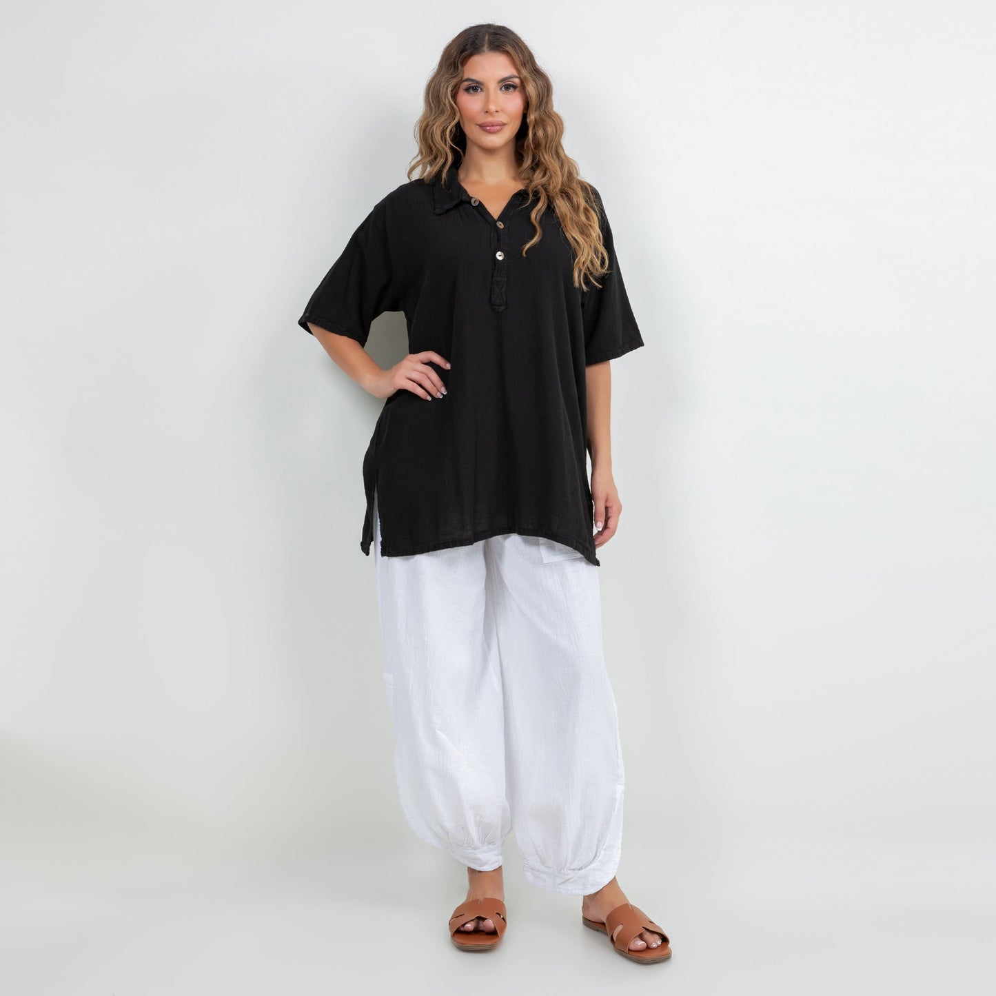 Deloris Pants 100% Cotton Gauze- With Pockets!