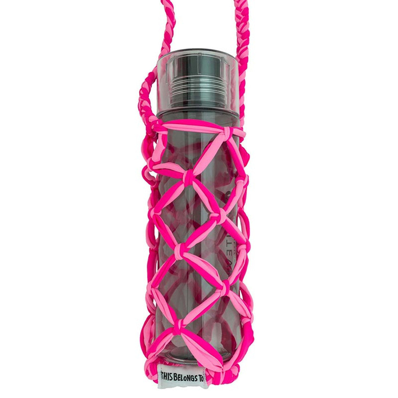 Cross Body Water Bottle Carrier In the Pink | Hands Free Portable Bottle Holder | Drinkware Accessories