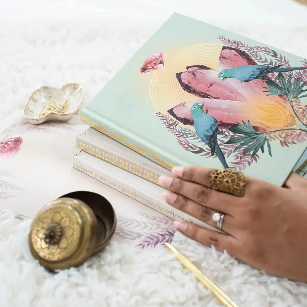 Crystal Fate Luxury Hardback Notebook Journal - Illustrated Inside