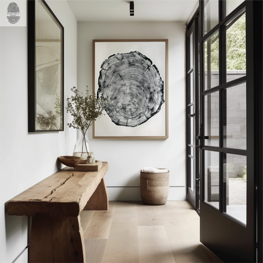 San Francisco, Real Redwood Art, 36x48 Inches. Original Signed artwork made from Real Redwood