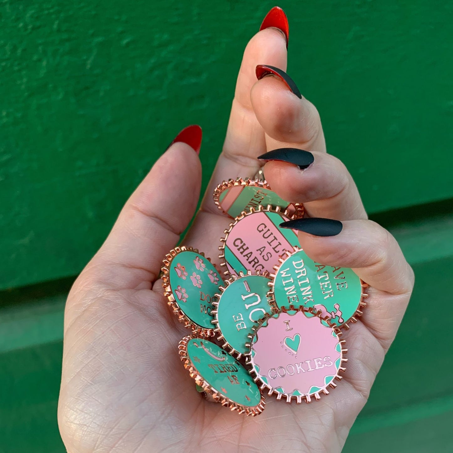 Cute Enamel Pins on Gift Cards - 40+ Options!
