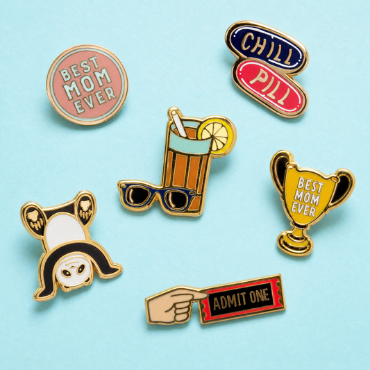 Cute Enamel Pins on Gift Cards - 40+ Options!
