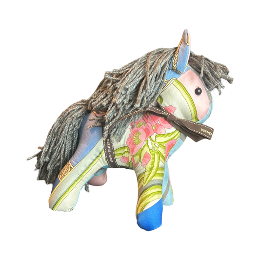 Vintage Silk Scarf Patchwork Pony