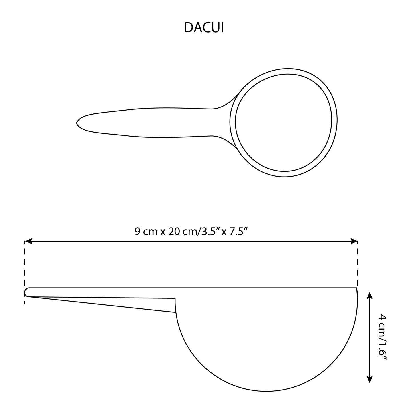 Stoneware Bowl Spoon Shape | Dadasi - Set of 4