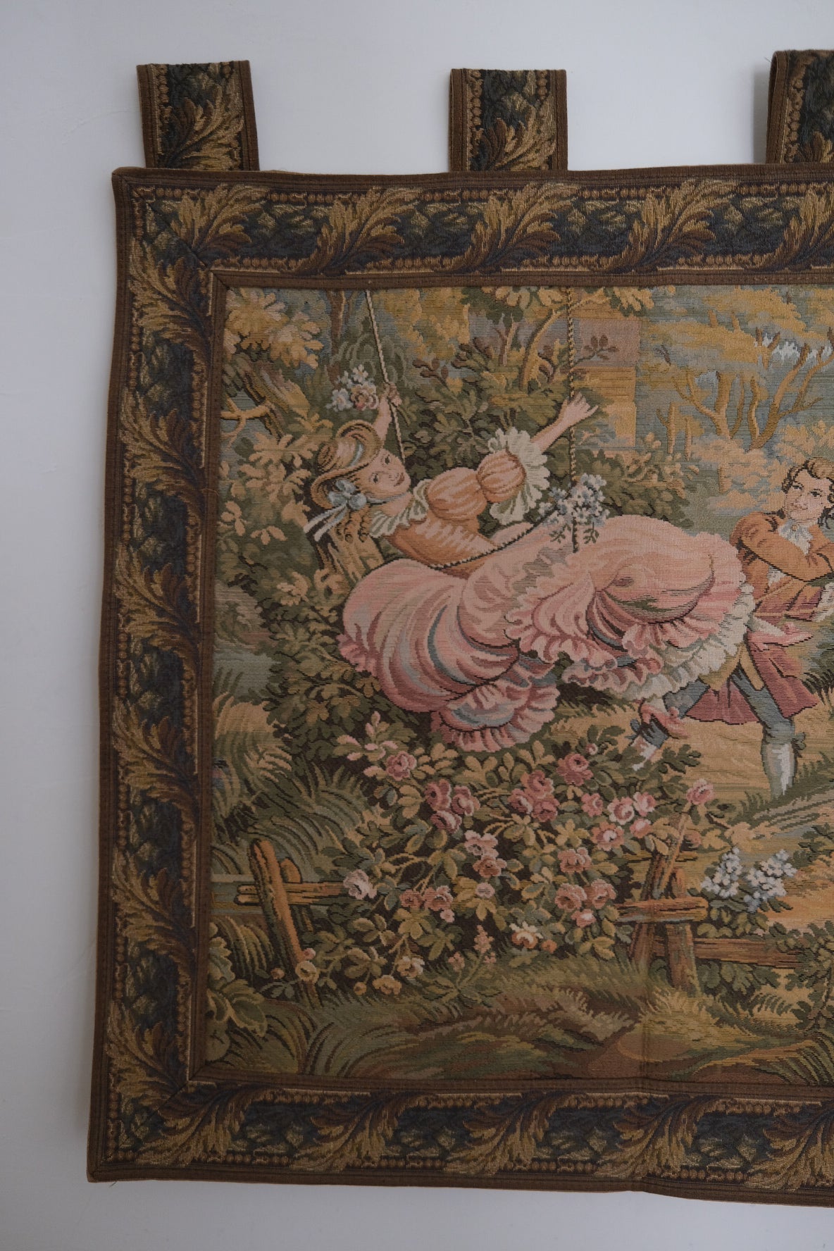 Romantic Pastoral Scene Wall Tapestry