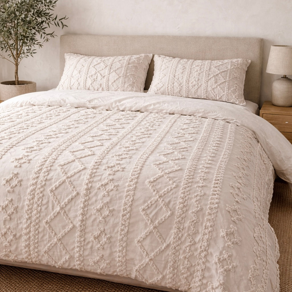 The Sonoma Tufted Duvet Cover Set