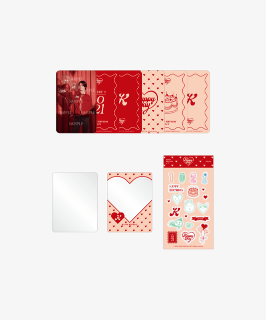 &TEAM - Happy K Day Birthday MD Photo Card & Deco Kit