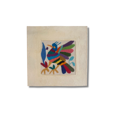 Otomí Amate Embroidered Assorted Art Textile Wall Decor Unframed - Mexico