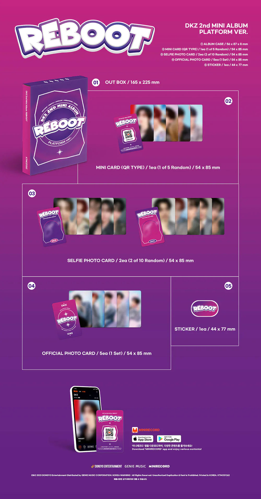 DKZ 2nd Mini Album - Reboot (Platform Ver.)