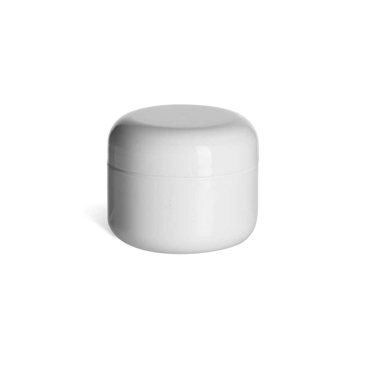 1 oz Double Wall Plastic Jar with Lid (Case of 144)