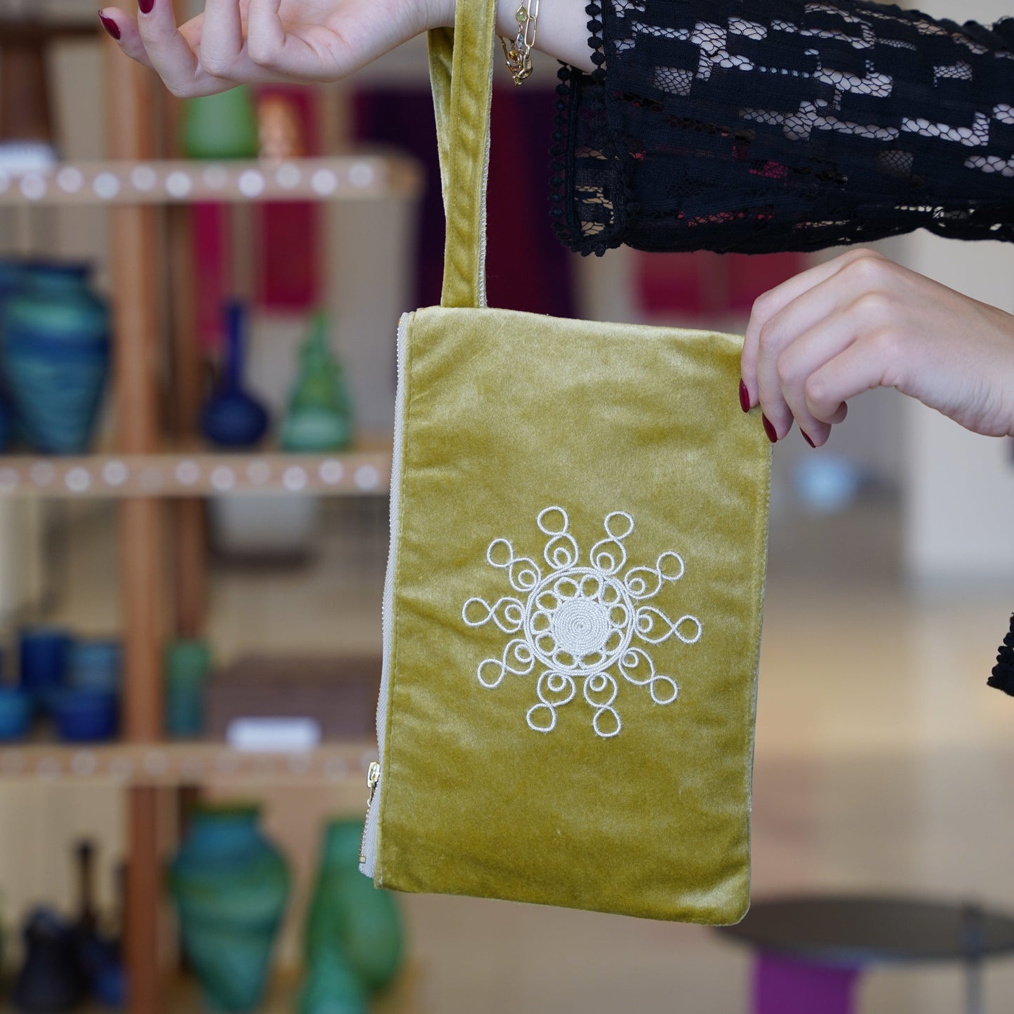 Tahriri Pouch - Yellow/Green