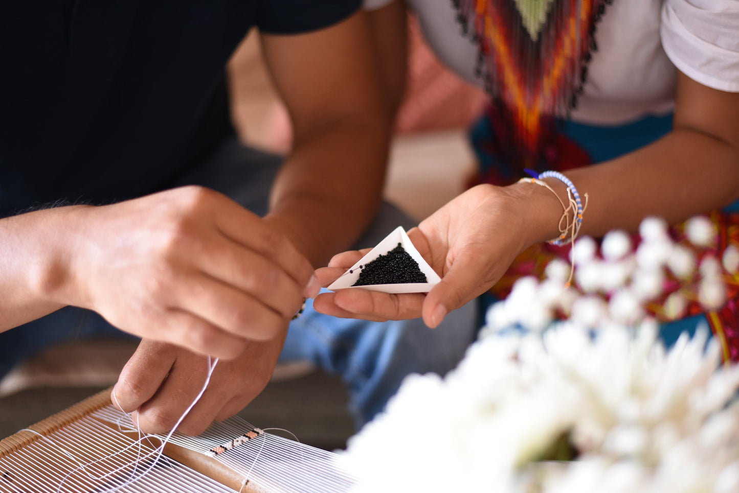 Ear Cuff Beaded Pearl Grande