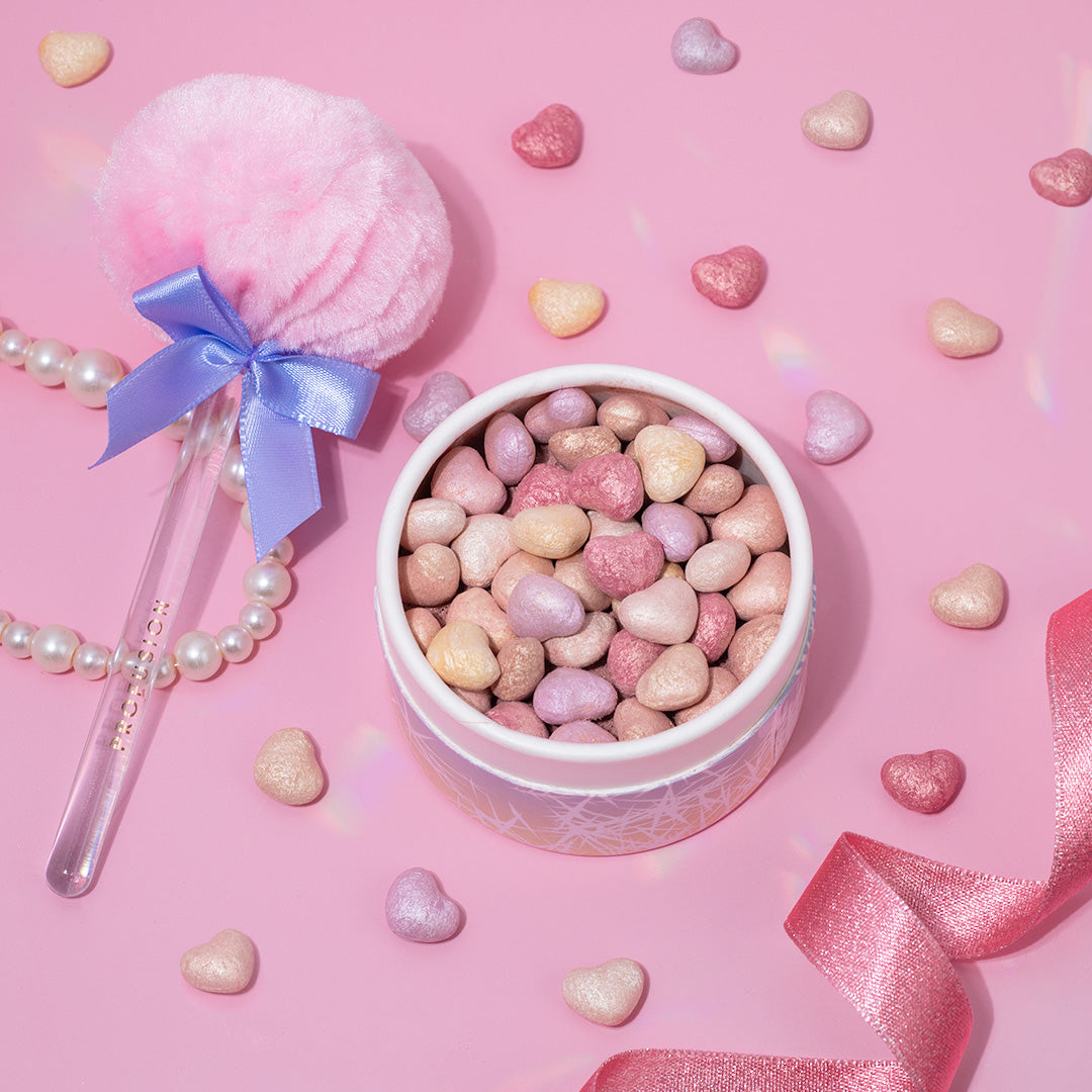 Frosted Snow Sparkle | Twinkling Lights Powder Puff Set - Osadia Concept Store
