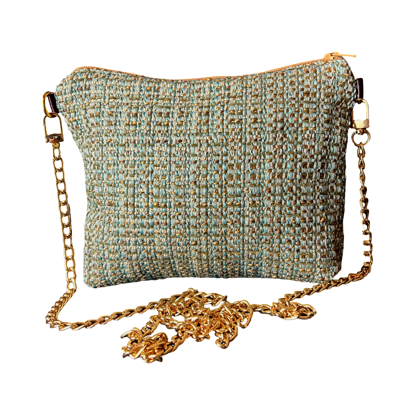 Garden Trellis Vintage Silk Scarf Crossbody Bag