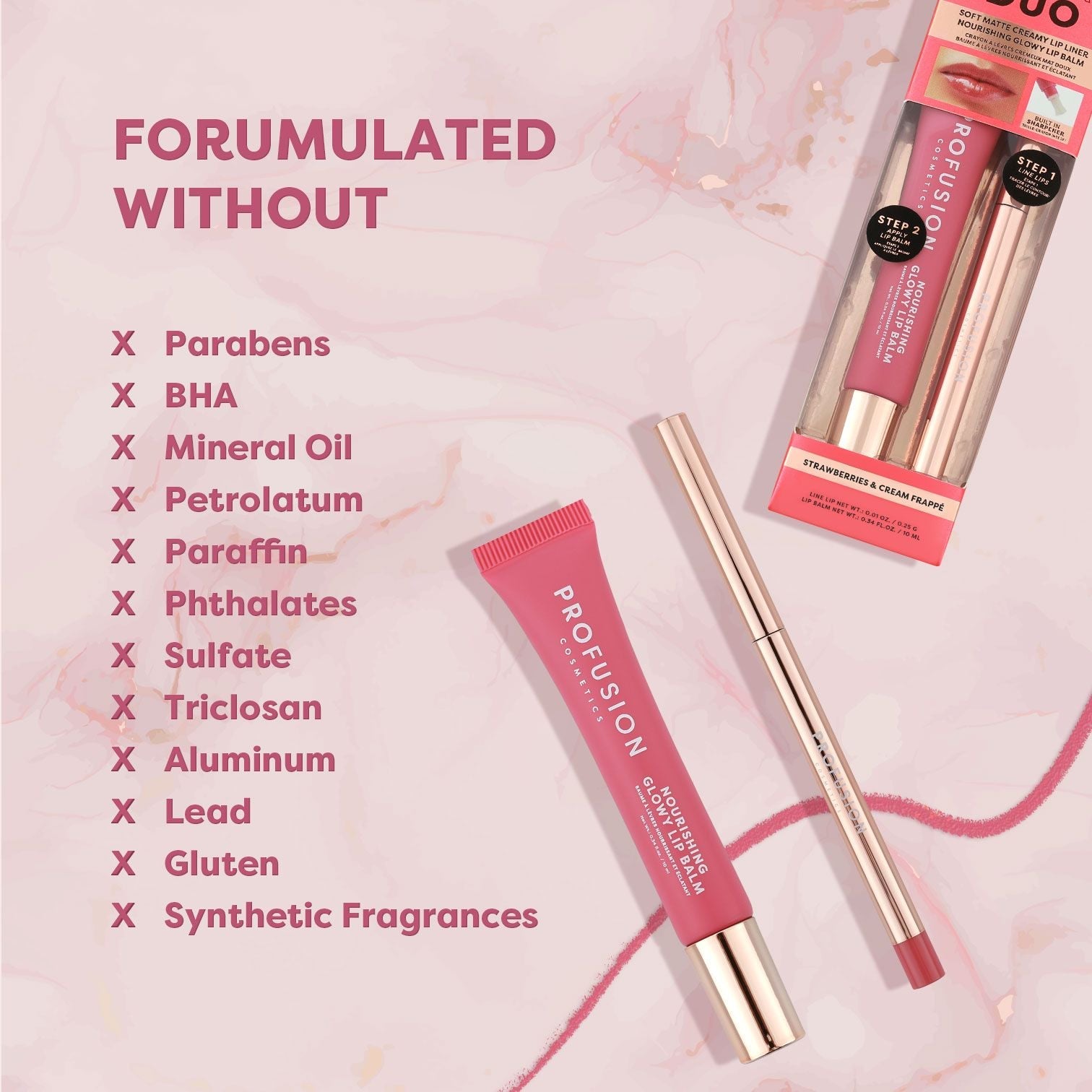 Lip Treat Duo Soft Matte Creamy Lip Liner & Nourishing Glowy Lip Balm - Osadia Concept Store