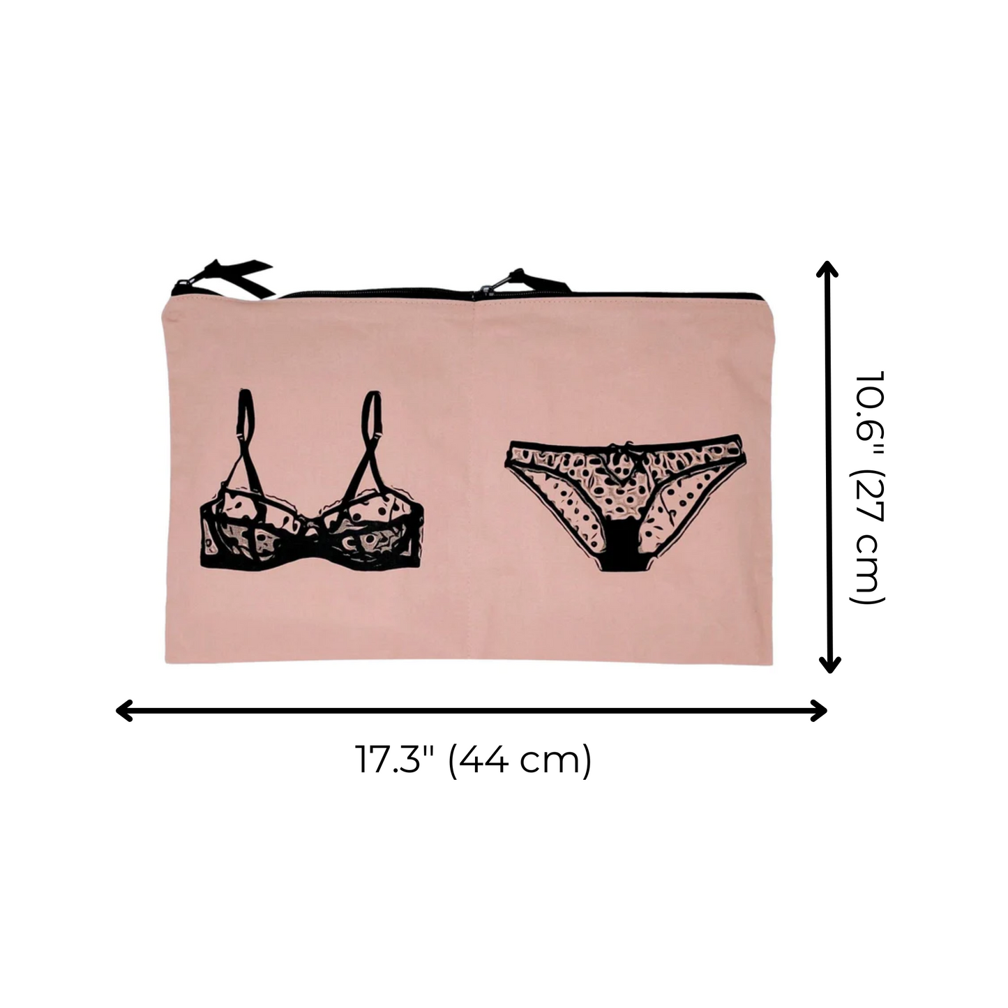 Double Lingerie Packing Pouch, Pink/Blush - Osadia Concept Store