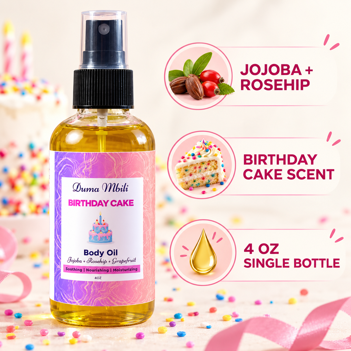 Birthday Cake Body Oil