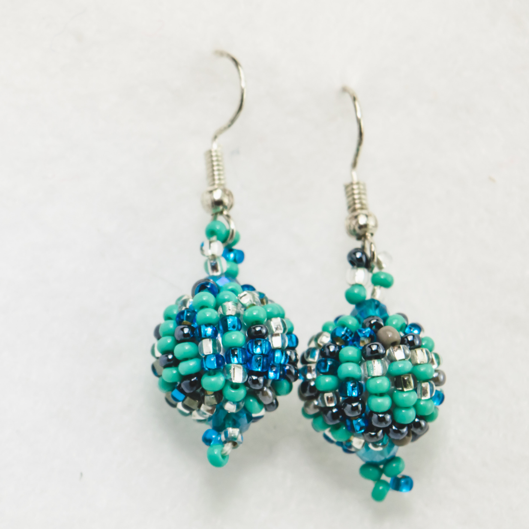 Shiva Seed Bead Earrings - Guatemala