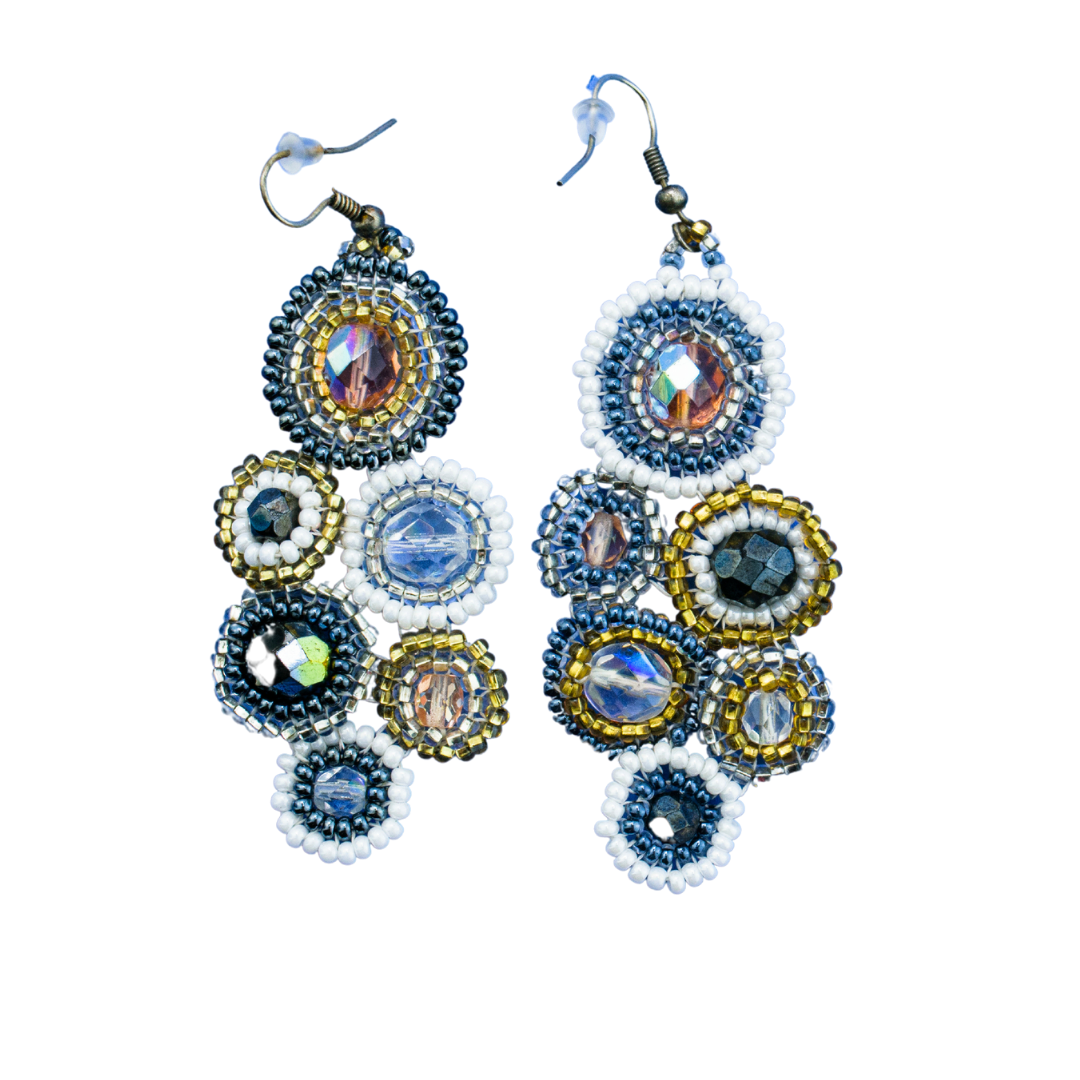 Bola Seed Bead Earrings - Guatemala