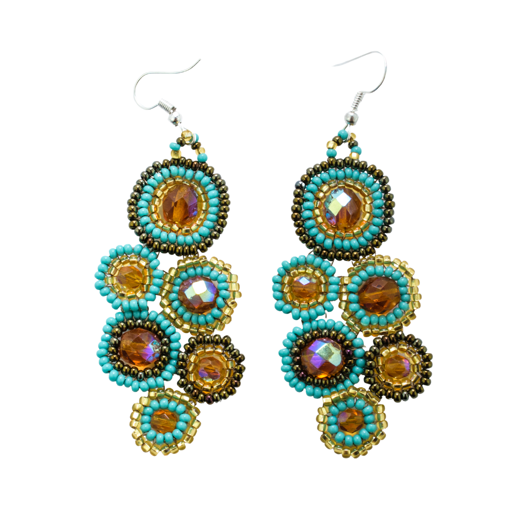 Bola Seed Bead Earrings - Guatemala
