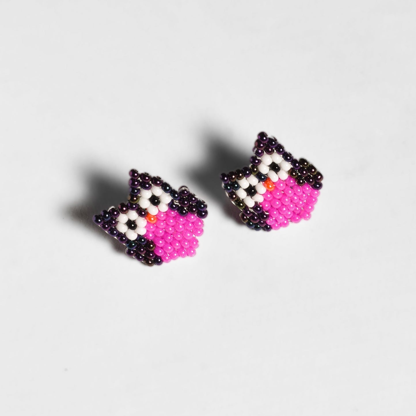 Safari Seed Bead Animal Stud Earrings - Mexico