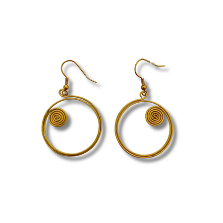 Highland Heritage Brass Wire Earrings - Thailand