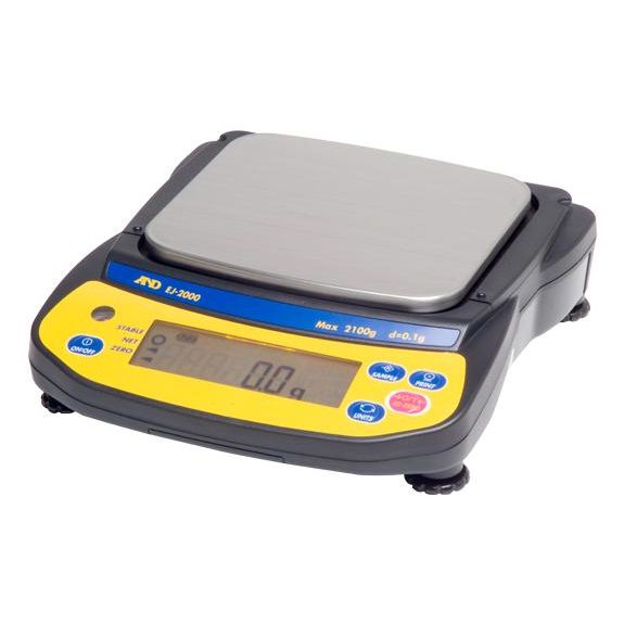 A&D Newton EJ-610 Portable Precision Balance, 610g x 0.01g, External Calibration