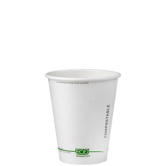 Eco-Products GreenStripe Renewable & Compostable Hot Cups - 8oz (QTY 1000), SKU EP-BHC8-GS