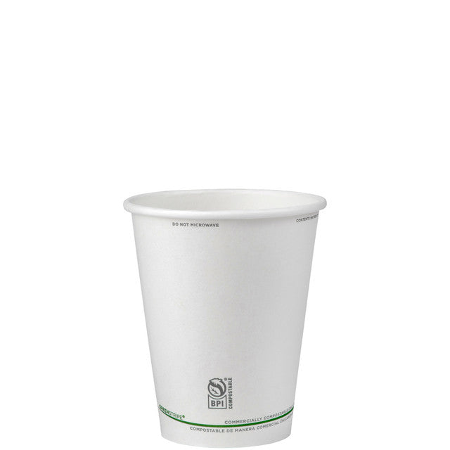 Eco-Products GreenStripe Renewable & Compostable Hot Cups - 8oz (QTY 1000), SKU EP-BHC8-GS