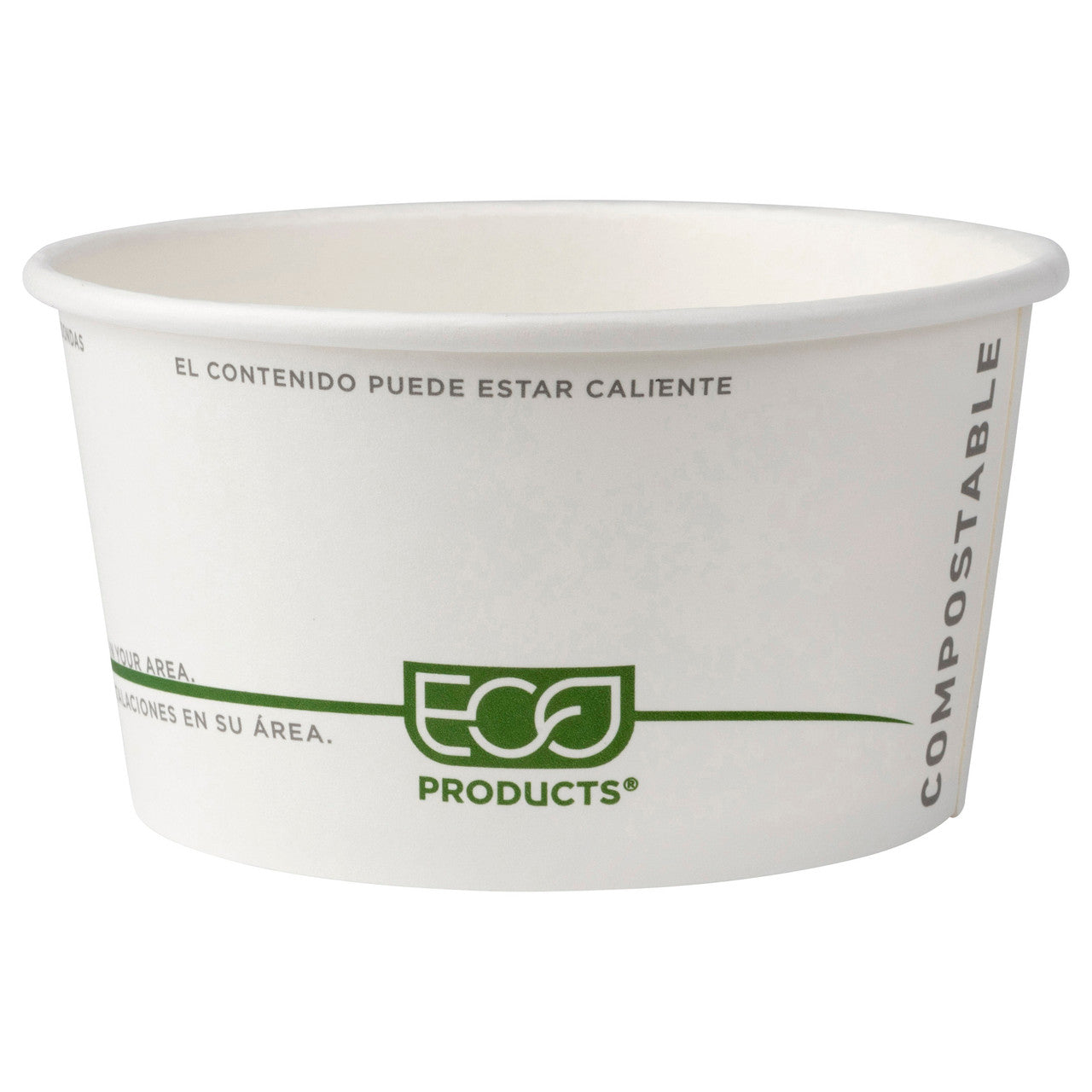Eco-Products GreenStripe Renewable & Compostable Food Container, 12oz (QTY 500), SKU EP-BSC12-GS