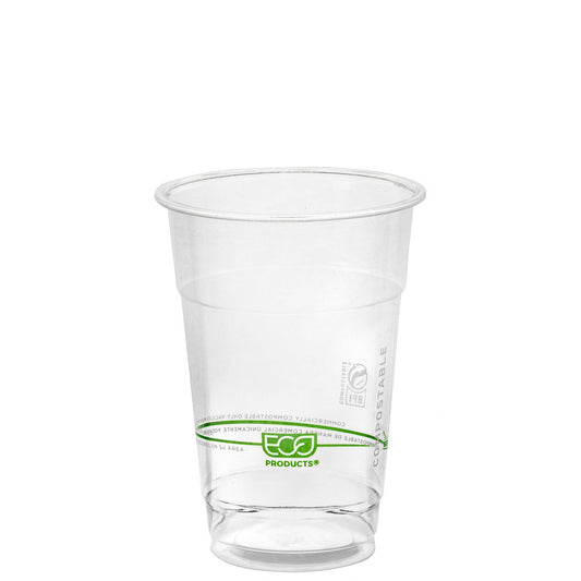 Eco-Products GreenStripe Renewable & Compostable Cold Cups 10oz PLA (QTY 1000), SKU EP-CC10-GS