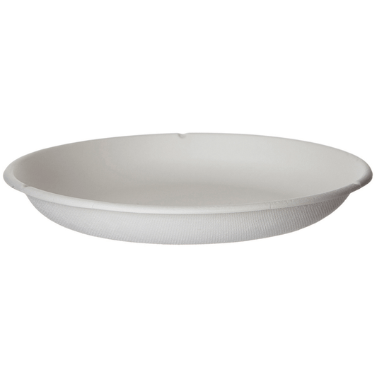 Eco-Products Vanguard WorldView Renewable & Compostable Sugarcane Take-Out Containers, 9in Round, 34oz (QTY 400), SKU EP-SCR9NFA