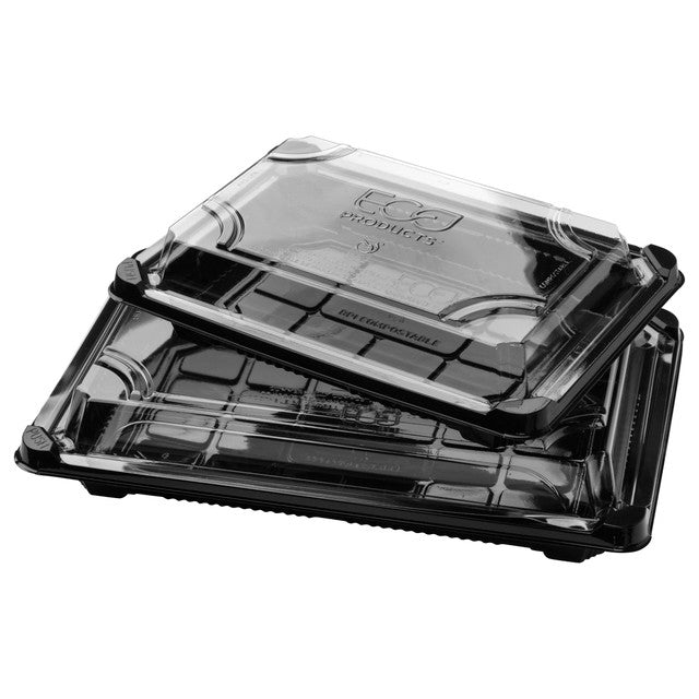 Eco-Products GreenStripe Compostable Small Sushi Containers 5" x 7" (QTY 600), SKU EP-SH2-CPK