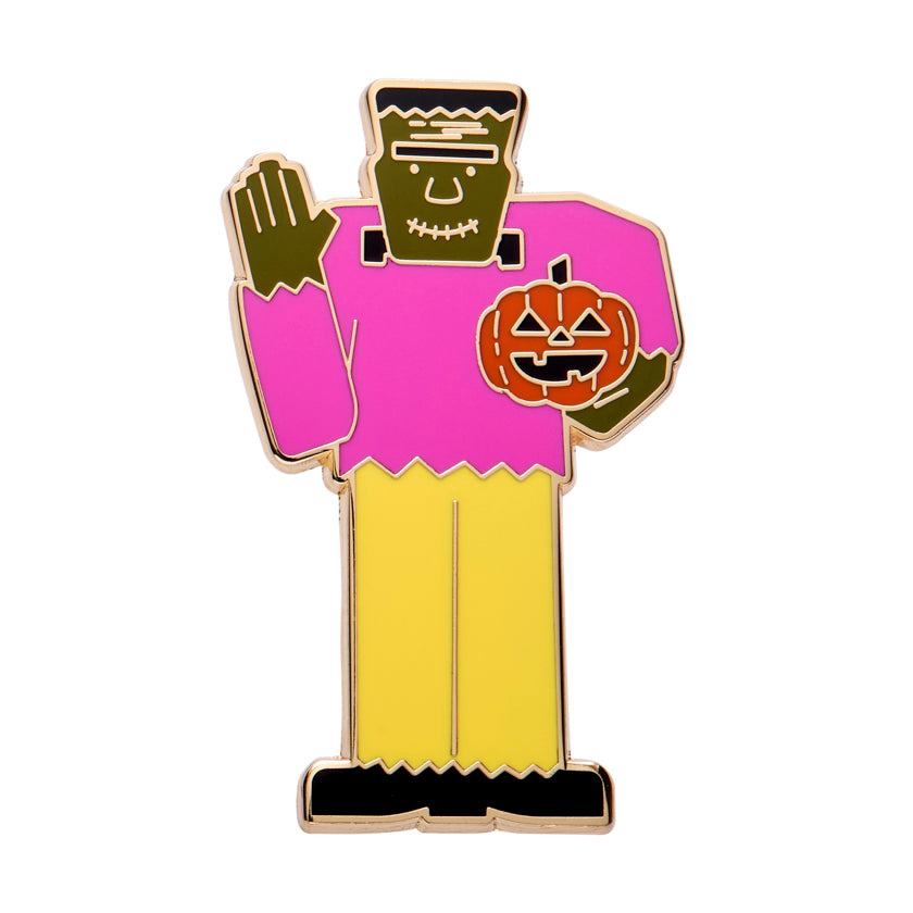 Frankenstein's Friendly Monster Enamel Pin by Erstwilder x Megan Roy
